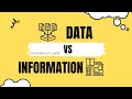 Data vs information key differences