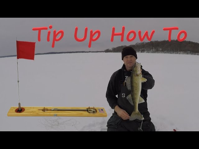 Ice Fishing With The New Light Up Tip Up By Beaver Dam 