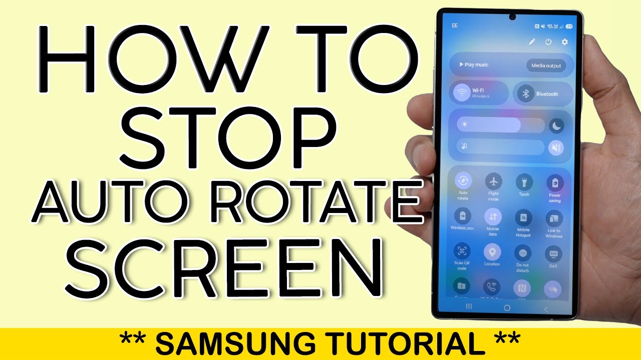 How to Stop Auto Rotating Screen on Samsung Mobile Phone | S25 Ultra ...