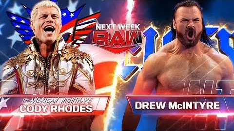 Cody Rhodes vs Drew McIntyre (1/2) | WWE RAW 02/19/24