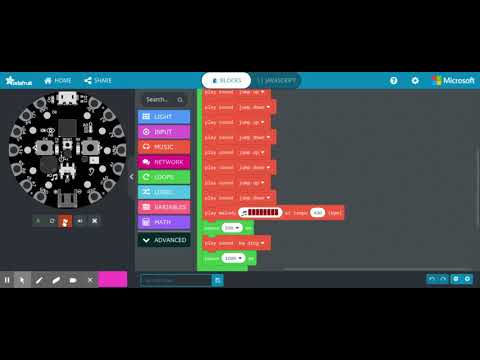 Adafruit Circuit Playground Express - Blocks / Javascript editor