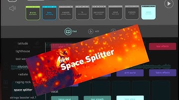 BLOCS WAVE by Novation SPACE SPLITTER IAP Demo for the iPad