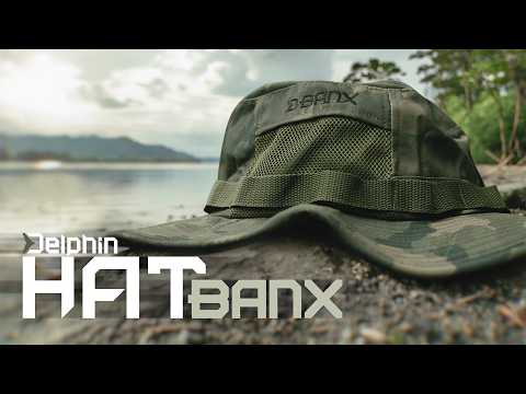 Панама рибальська Delphin BANX — камуфляжна панама з кишенею, шнурком для фіксації, універсальний розмір, видео 1