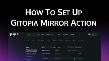 How to set up Gitopia Mirror Action?