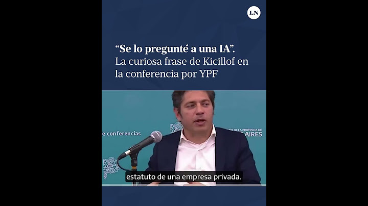 La curiosa frase de Axel Kicillof en la conferencia de prensa por YPF