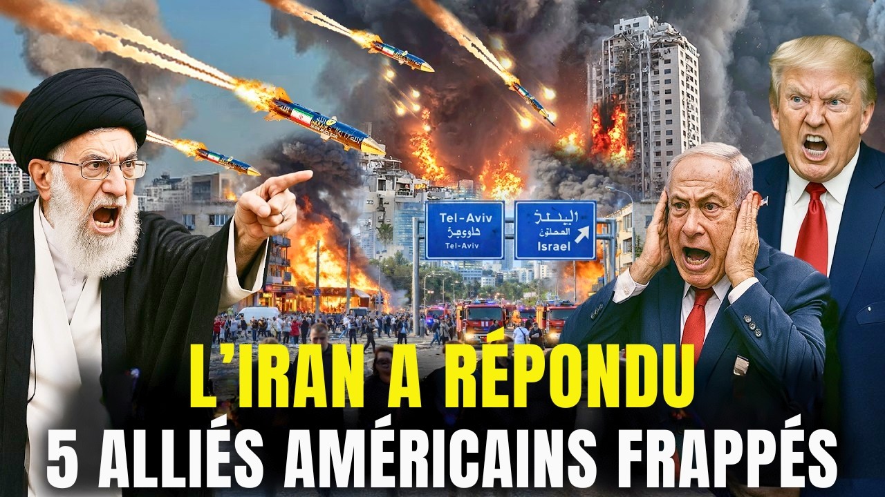 L'Iran riposte : missiles sur Israël et les bases américaines de 5 pays