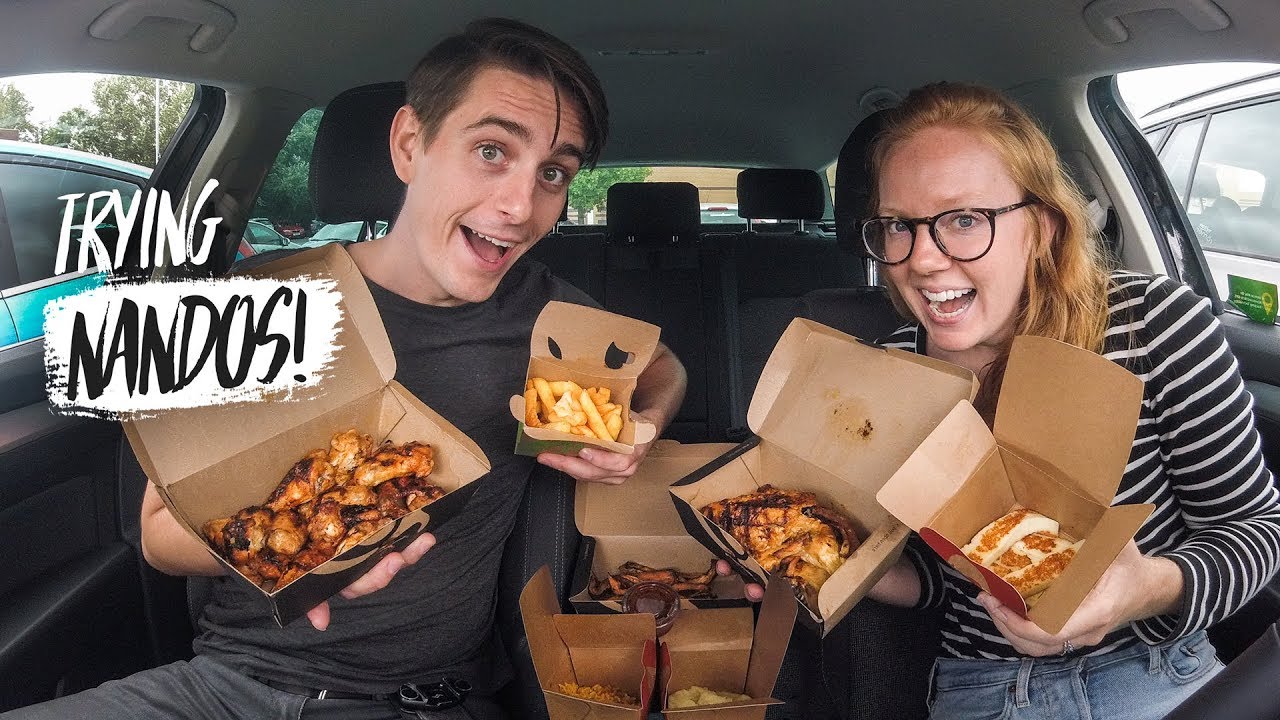 Americans FIRST TIME TRYING NANDO'S! (Shrewsbury, England)