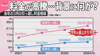【引っ越し】新生活シーズンを前に異変…料金が高騰  ドライバー不足で“奪い合い”も