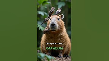 CAPYBARA CALM and SPA #shorts #capybara   #kapibara  #facts #shorts #funny #animals