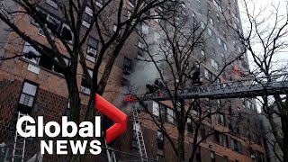 New York City apartment fire death toll lowers to 17, mayor calls incident unspeakable tragedy