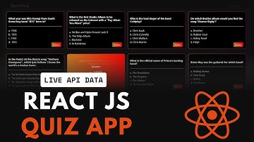 Build a React JS Quiz App with Live API Data | Dynamic Quiz App Project for Beginners (2025)