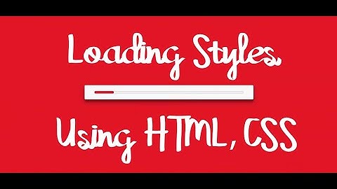 Loading Progress bar with changing Background Color CSS