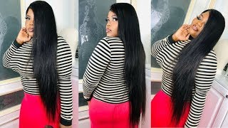 Amazing Luvs Hair Brazilian Straight Hair Install & Review Ft. Luvshair
