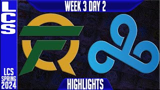 FLY vs C9 Highlights | LCS Spring 2024 Week 3 Day 2 | FlyQuest vs Cloud9