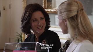 First meeting of VP Selina Meyer and Finnish PM Minna Häkkinen  (Veep S2E5 "Helsinki")