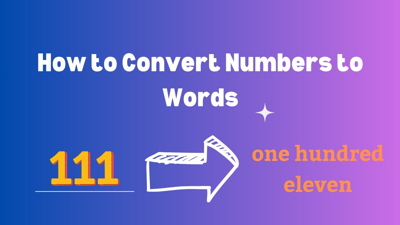 How to Convert Numbers to Words | Google Tips & Tricks 2024 - YouTube