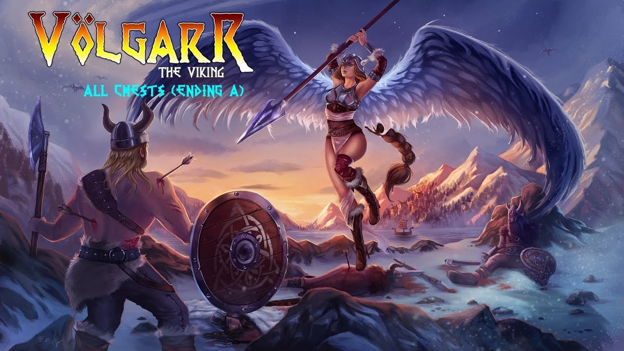 Volgarr The Viking - Speedrun All Chests Ending A (World Record in 