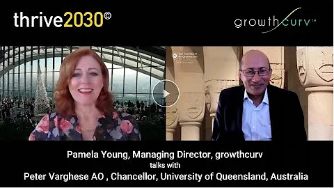 Pamela Young of growthcurv talks with Peter Varghe...