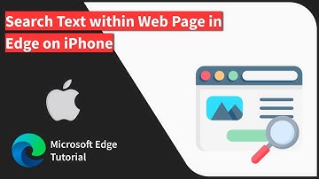 How to Search Text on Web Page using Edge app on iPhone