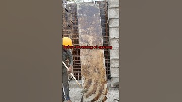 column shuttering oil applying work#column work#column shuttering finishing#civil#@Dnyanu1996
