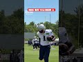 Drake Maye connects with A.J. Brown during OTAs 👀