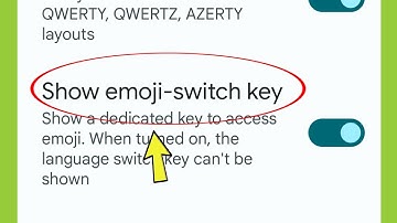 Show emoji Switch key In Google Keyboard