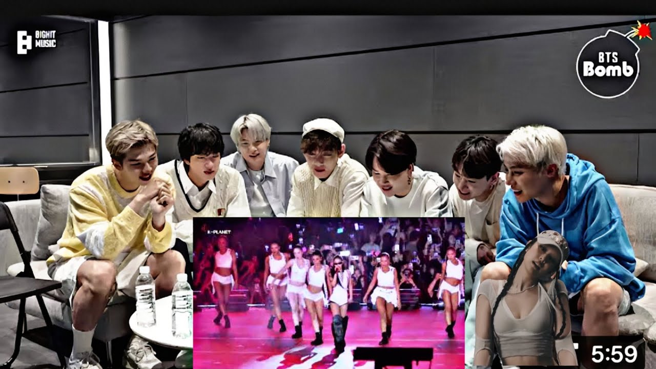BTS Reaction to Jennie's deadline concert performance to 'Mantra' , 'IE', like Jennie (Fanmade 💜)