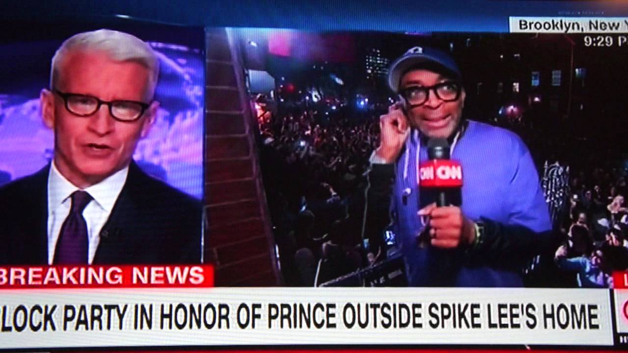 SPIKE LEE remembers PRINCE.......rip* 4-21-2016 @ 360° (Anderson Cooper) CNN