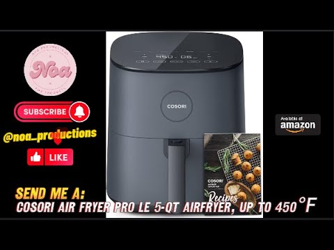 The COSORI Pro LE 5.0-Quart Air Fryer balances compact design with a 5-quart  capacity to deliver big meals without cluttering your kitchen…