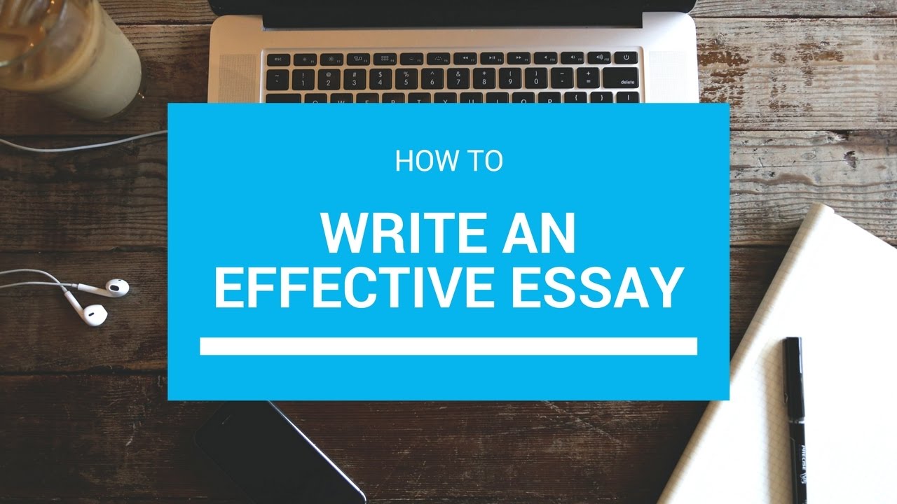 how to write a essay youtube