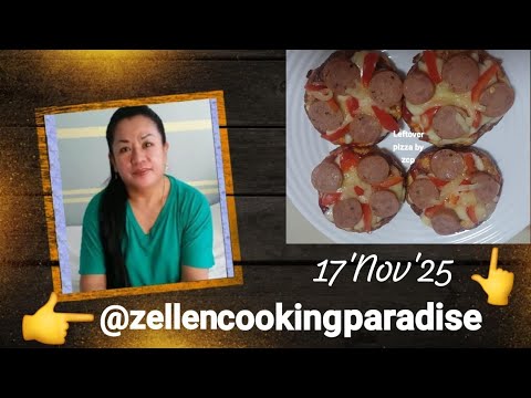 How to cook Simple leftover Bread into a yummy pizza #viralvideo #satisfying #cooking
