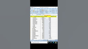 GST With Excel #shorts #excel #viral #shortvideo #computer #subscribe  #youtubeshorts @FactTechz