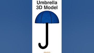 Umbrella 3D Model #shorts