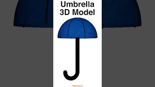 Umbrella 3D Model #shorts