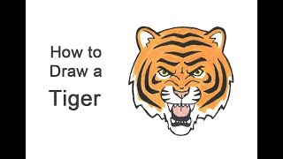 This is a simplified cartoon version of tiger. for more realistic
tutorials, check out these videos: https://youtu.be/ohcleikumky
https://youtu.be/8cxxdo5q...