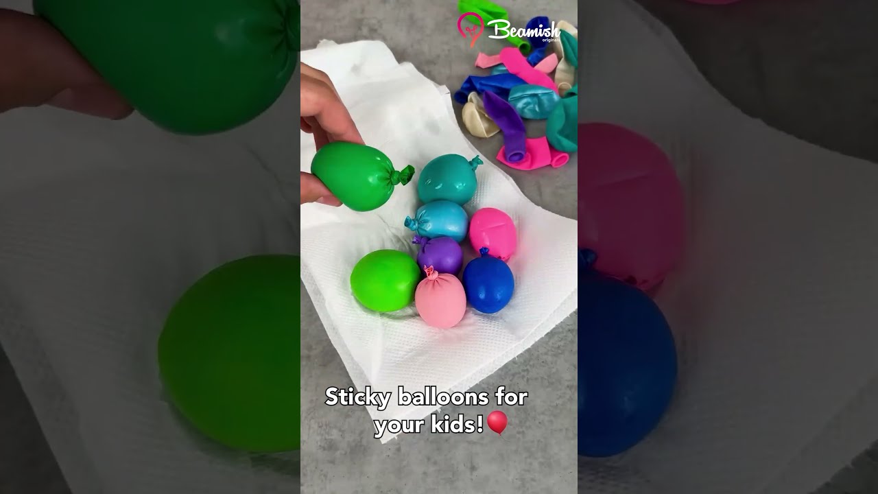 Sticky Balloons For Your Kids Balloon Hacks