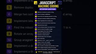 JavaScript Machine Coding Round Questions #shorts #javascript #interview #coding #interviewquestions