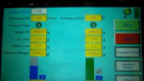 2 heads linear weigher working video 500g