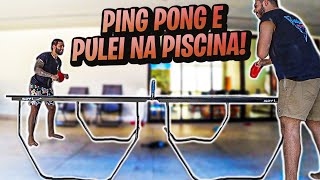 COMPREI UMA MESA DE PING PONG E PULAMOS NA PISCINA SUJA!