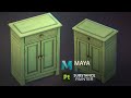 Stylized Cabinet 3D Model In Autodesk Maya 2026 And Substance Painter Stylized Cabinet 3D Model In Autodesk Maya 2026 And Substance Painter