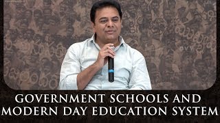 Minister KTR On Government Schools and Modern Day Education System | Vision For Better Tomorrow