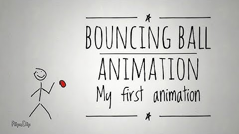Bouncing ball animation // MY first animated video 👇