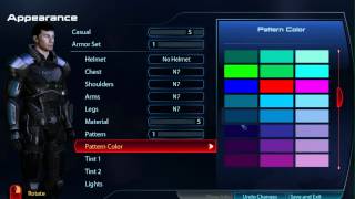 Mass Effect 3: Armour Customisation