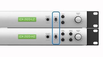 Bose FreeSpace Amplifier IZA ZA 2120 LZ HZ Front and Rear Panel Overview