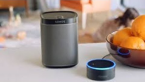 A home controlled by Alexa: controlling a Sonos Speaker through the amazon echo and Harmony Hub.