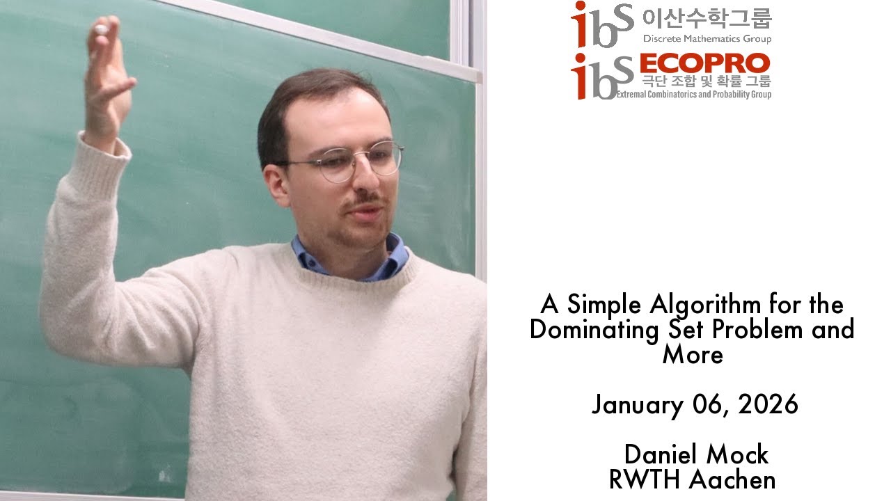 2026.01.06, Daniel Mock, A Simple Algorithm for the Dominating Set Problem and More