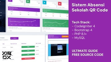 Sistem Absensi Sekolah Berbasis QR Code | PHP CodeIgniter & MySQL | Free Source Code