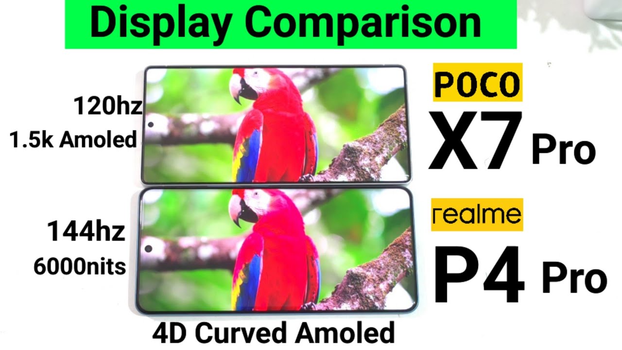 Poco P4 POCO X7 Pro vs Realme P4 Pro Display Which is Best in 2026🔥🔥🔥 - YouTube