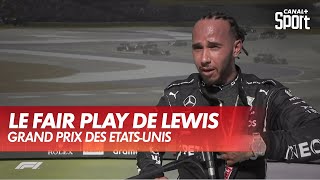 Lewis Hamilton : "Je dois tout d'abord féliciter Max Verstappen"