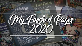 Adult Coloring | Finished pages & New Books from 2020